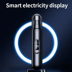 Men's Essential Waterproof Digital Nose Hair Trimmer, Portable Precision Grooming Tool, Helps Create Elegant Facial Appearance & Daily Cleaning, High Quality Trimmer, Nose Hair Clipper