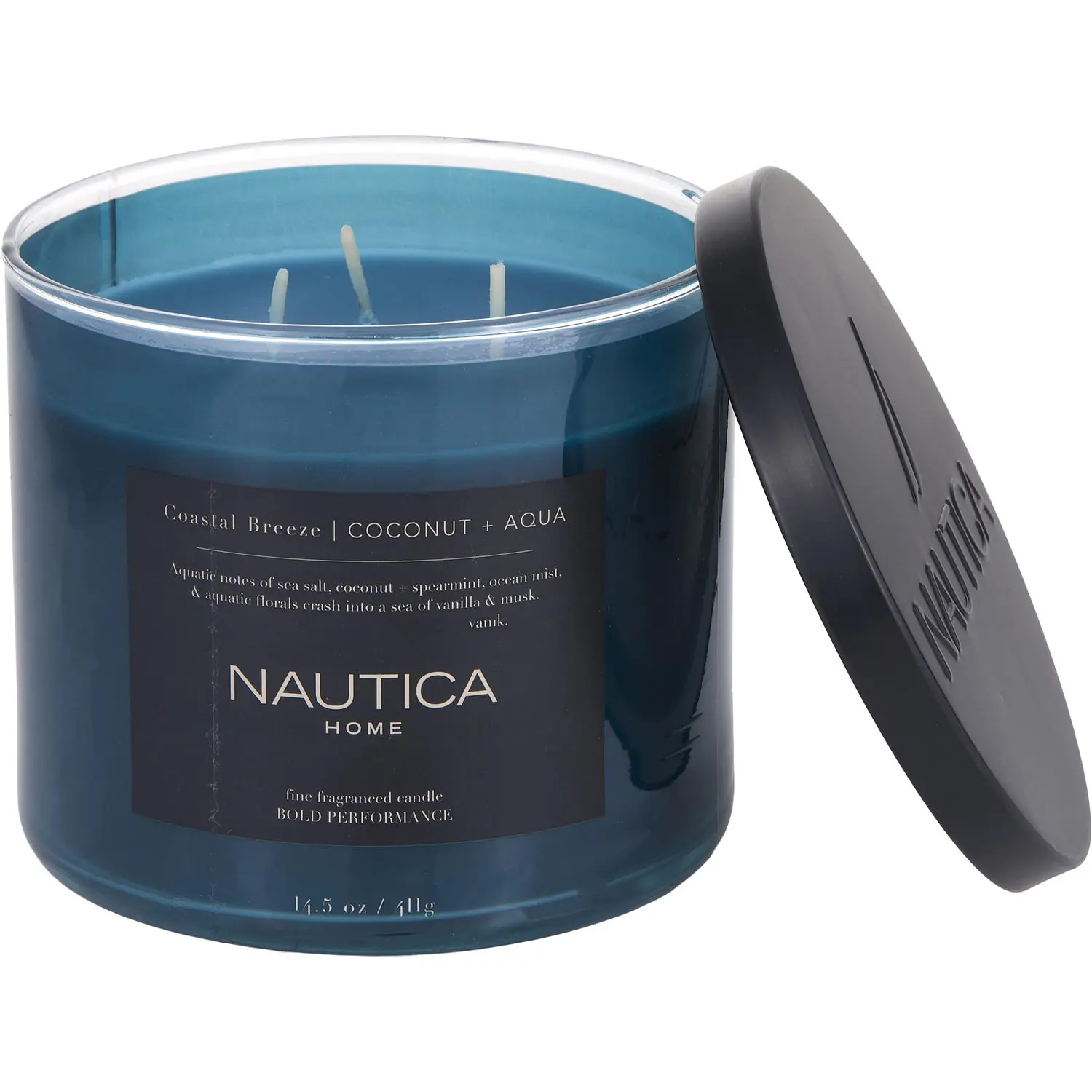 Nautica Coastal Breeze By Nautica Scented Candle For Unisex