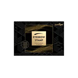 Purvigor Eyebrow Stamp and Stencil Kit - 24 Reusable Styles for Natural, Waterproof and Long-Lasting Makeup