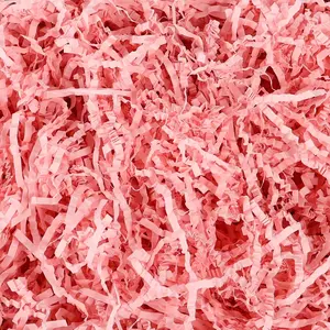 Pink Crinkle Cut Shredded Paper Filler for Valentines Day Gifts 7OZ Shred Raffia Basket Stuffing for Gift Baskets Gift Box Bag Filler Confetti for Baby Shower Wedding Birthday