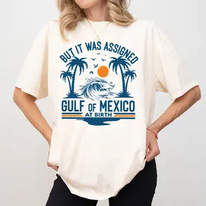 But It Was Assigned Gulf of Mexico at Birth Colors Shirt, Retro Gulf of Mexico Tee, Anti Gulf of America T-shirt, Mexico Beach Lover Outfits
