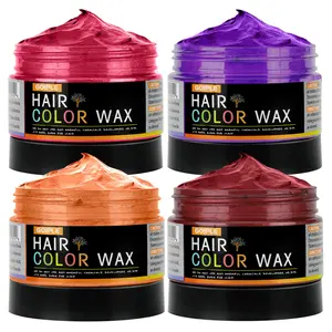 Temporary Hair Color Wax for Men, Women & Kids - Daily Party, DIY Washable Chalk, Instant Hair Color Haircare Salon Plant Cosmetics Gentle Brush