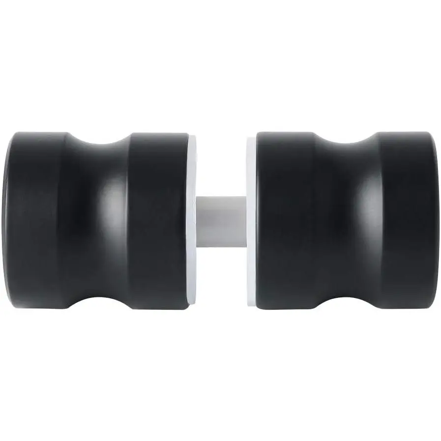 Shower Glass Door Handle,Sliding Shower Doors Knob Round -to- Pull Hardware Replacement Parts,Matte Black Solid SUS304 Stainless Steel Knobs,L5000-B