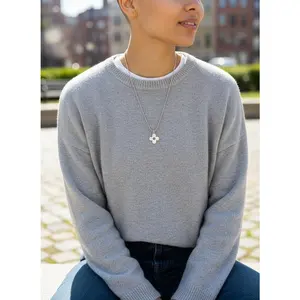 Pre-owned Louis Vuitton Repurposed Silver Tone Flower Pendant Necklace