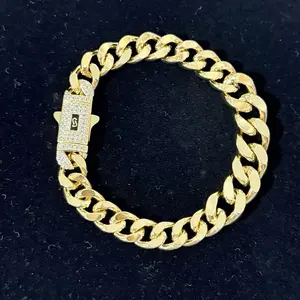 14K Gold Plated Men's Bracelet - Elegant & Durable Jewelry for Formal & Casual Wear - Perfect Gift for Special Occasions