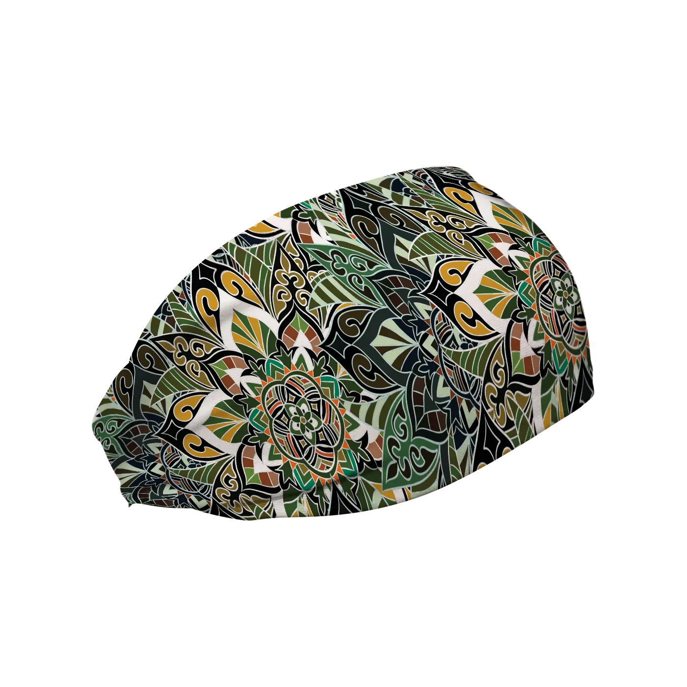 Cooling Headband: Emerald Flowers