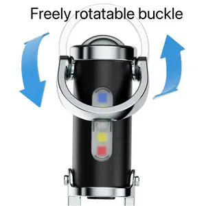 Outdoor Portable Waist-Hanging Keychain — Mini Flashlight, Multifunctional Emergency Charging Keychain Light