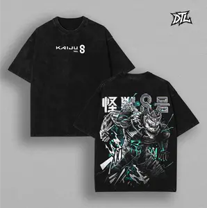 Kaiju No.8 - Clothing Washed Cotton T-Shirt. Premium fit with vintage wash featuring. A must-have for anime fans and streetwear lovers graphic tee Graphic Streetwear T-shirt good graphic tees