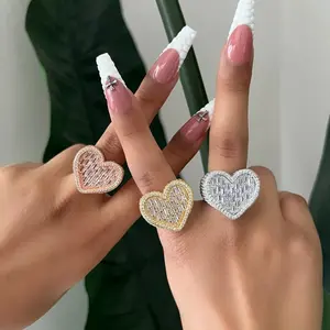 Radiant Baguette Heart Ring