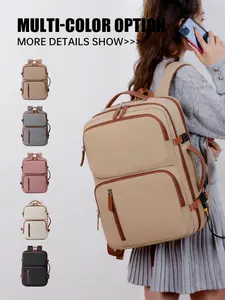 Large Capacity Expandable Casual Travel Backpack, Traveler Essentials Backpack, Easyjet Airline Bag, 45x32x22 Cm, Anti-Theft Pocket Design, Fits 16 Inch Laptop