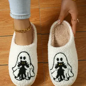Spooky Halloween Slippers for Women - Perfect for Trick or Treating - Flipflop, Girl