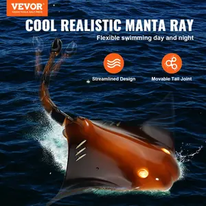 【Spotlight Day】VEVOR Christmas gifts! VEVOR Remote Control Manta Ray Toy 2.4 GHz High Speed RC Boat Kids Adults Gift