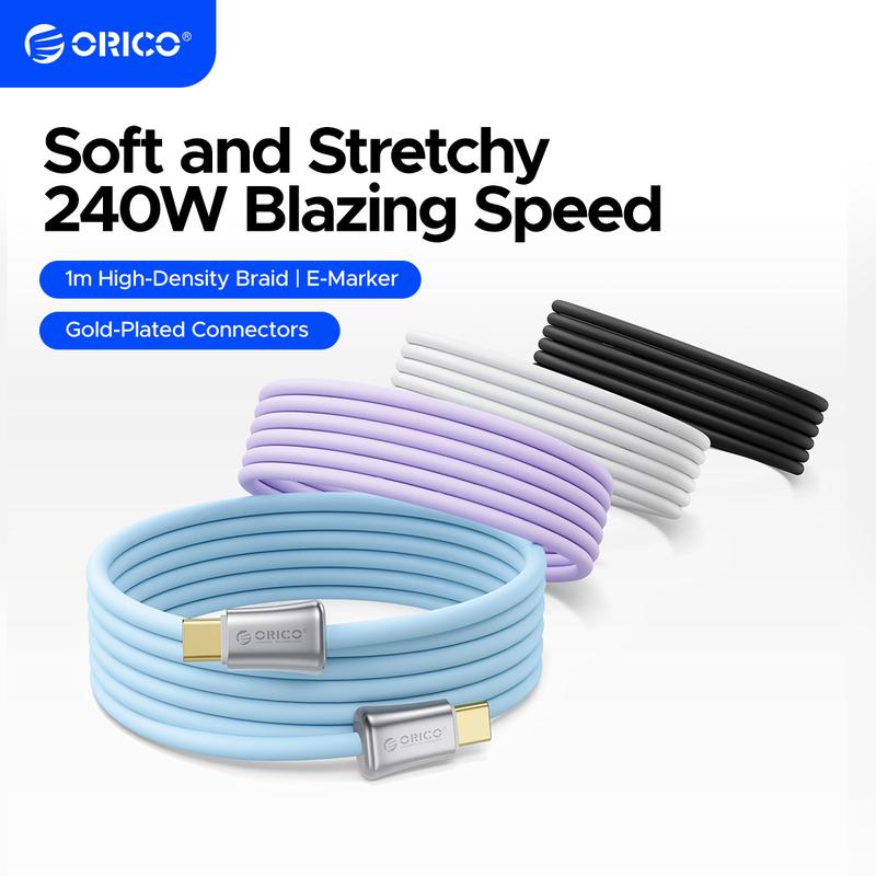 ORICO PD Charging Cable Fast Charging PD60W USB C TO C Cable for iPhone15-17 Pro Max - CC, Type C Chargers
