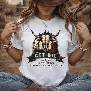 CTT Oil Exploration And Cattle Unisex T-Shirt, CTT Oil Landman, West Texas Exploration And Cattle Shirt