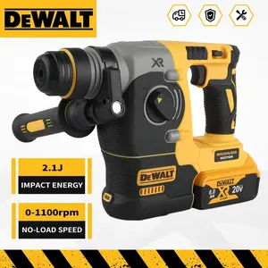 DEWALT DCH273 20V SDS Plus Hammer Drill | Heavy Duty 2-Mode Tool for Electricians & Plumbers | Lightweight Cordless Concrete Drill for MEP & HVAC Contractors | 2.1J Chipping & Drilling Power for Jobsite Masonry & Anchoring | SHOCKS Low Vibration Tech tik