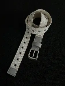 Vintage Simple Lace Cutout Waist Belt Punk Leather Belt Accessory, Unique Fashion for Small Crowds, Stylish Clothing Accents