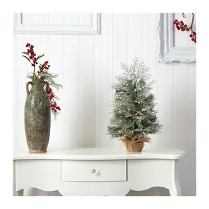 Nearly Natural 2' Winter Frosted Christmas Tree