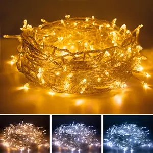 SUNNYGLADE 66FT 200 LED Christmas String Lights Fairy String Lights Plug in 11 Modes Timer Function Waterproof Extendable with Remote Control for Indoor Outdoor Wedding Party Christmas Decor