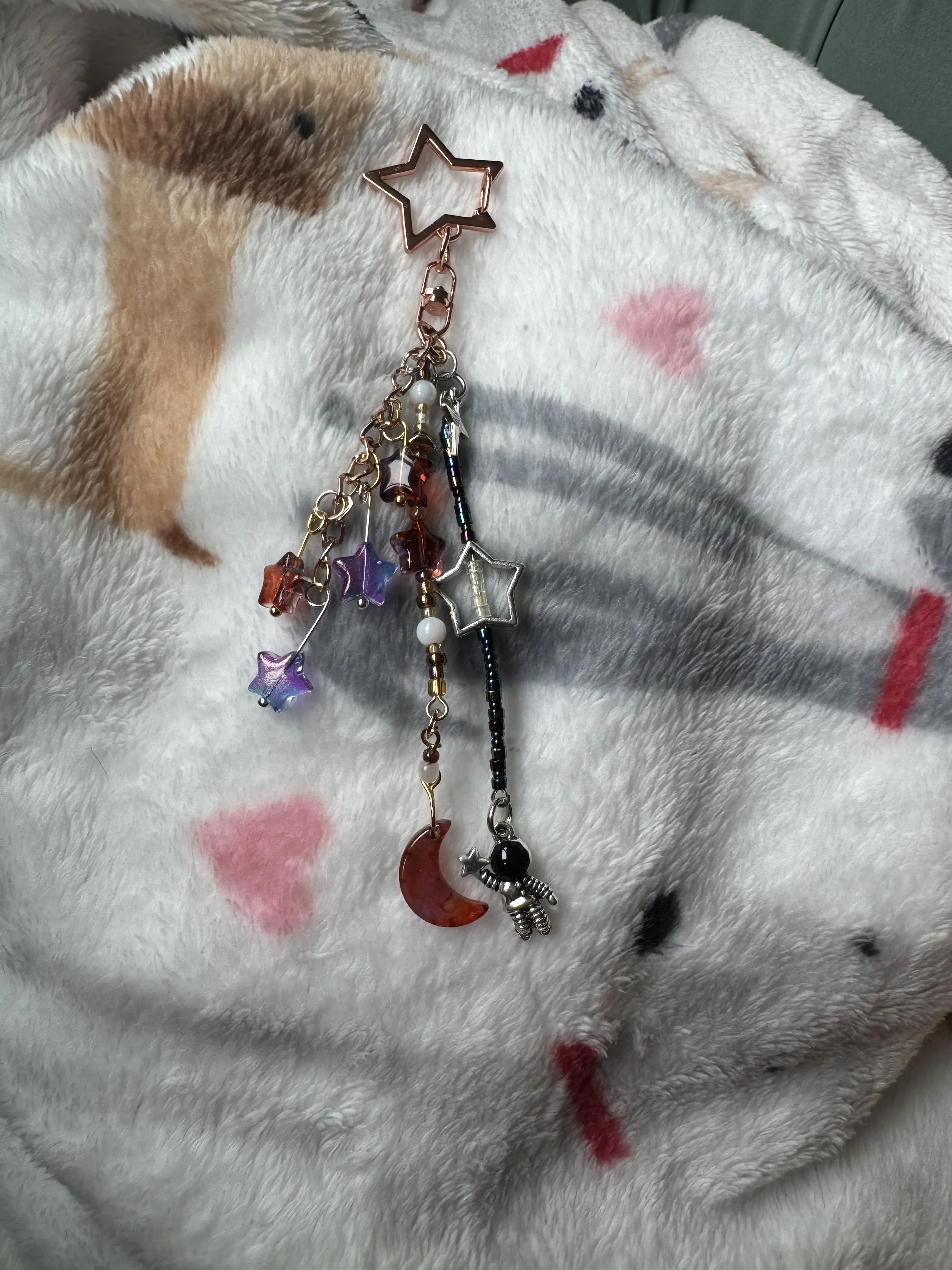 Astronaut space keychain