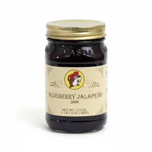 Howdy Bitez Blueberry Jalapeño Jam - 17.5 oz Jar, Fresh Blueberries & Spicy Jalapeño Peppers, Premium Quality, Sweet & Spicy Balance, Versatile Use, Natural Lemon Flavor