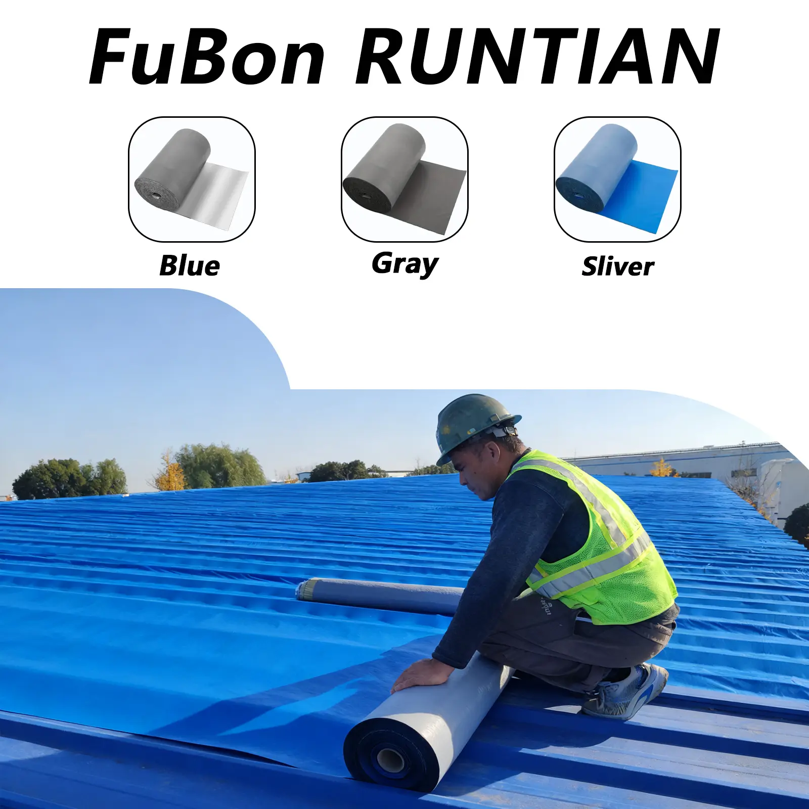 FuBon RUNTIAN Adhesive Seal Strip Caulk Tape, 39.3-in Mega-Wide, 16.4 ft Heavy-Duty, Waterproof UV-Resistant Self-Applying - No Tools Needed, Seals RV Roofs