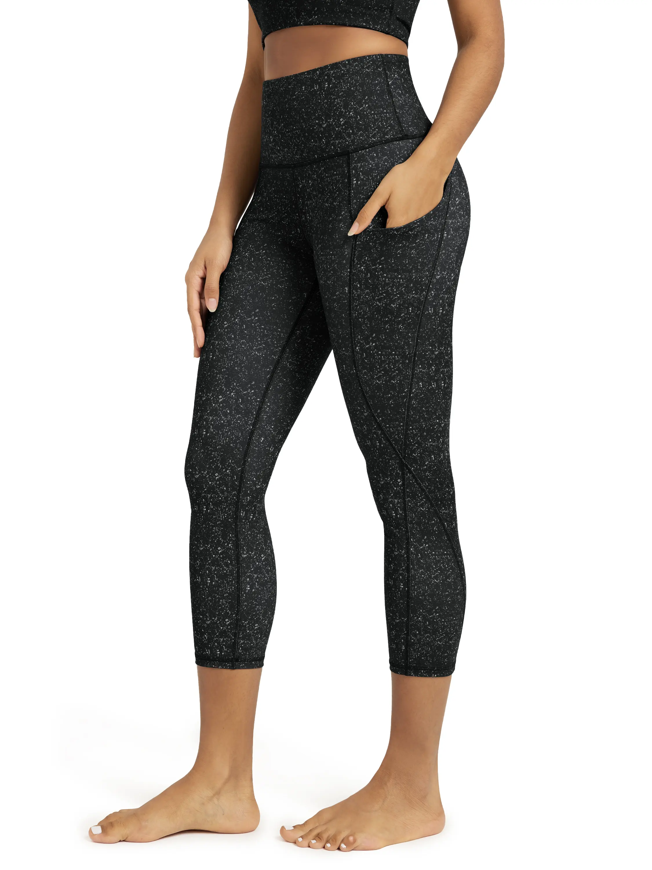 ODODOS Women's High Waisted Yoga Leggings with Pockets, Tummy Control Non See Through Workout Athletic Running Yoga Pants