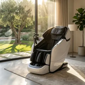 Massage Recliner Chair BV-1 Full Body 2026 Zero Gravity SL-Track Shiatsu Recliner with AI Voice LED Backlight Remote Waist & Calf Heating Phone Holder