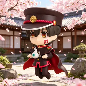 Toilet-Bound Hanako-kun Q Version Action Figure | Hanako-kun #1341 | Fully Articulated Chibi Doll with Interchangeable Faces & Accessories | Collectible Anime Statue, Boxed Model Toy, Ideal Gift for Anime Fans & Collectors