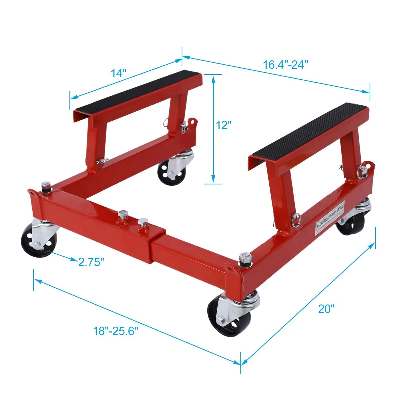 Motorcycle Engine Cradle Dolly 1500Lbs, Heavy-Duty Engine Cradle Dolly ...