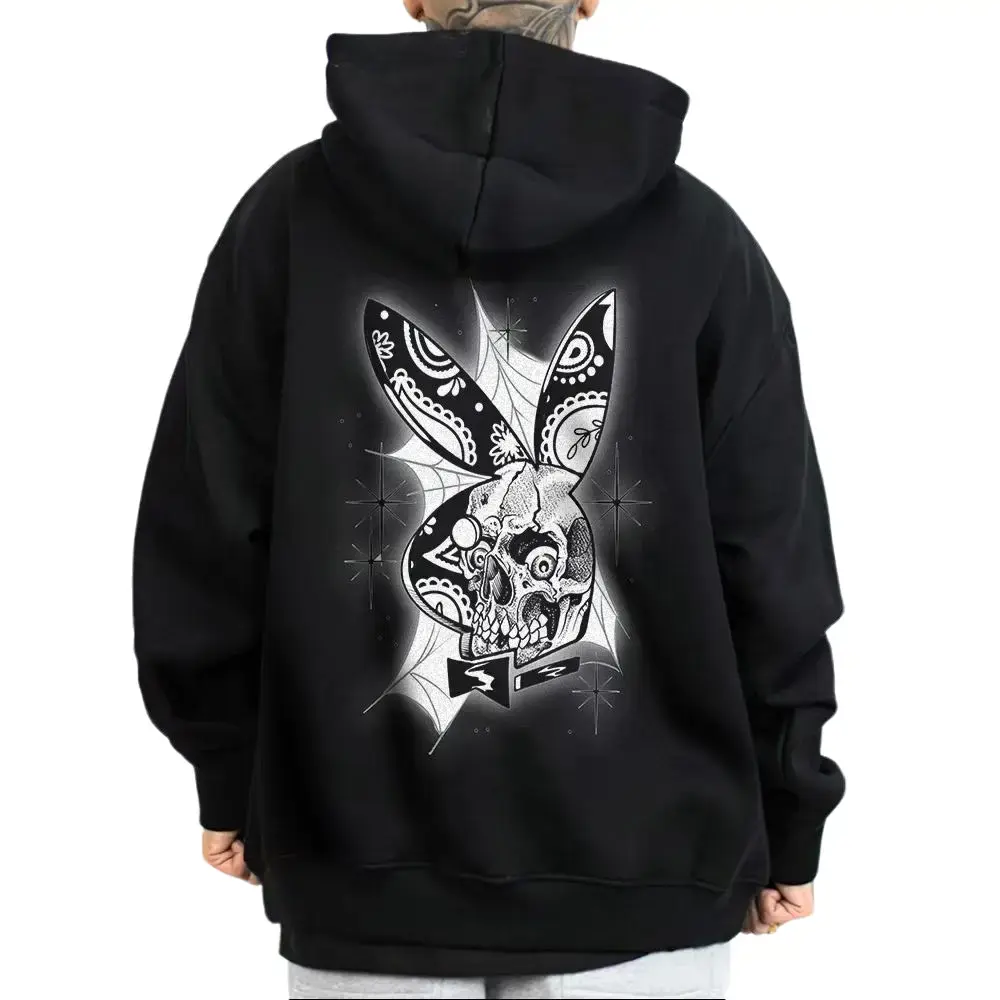 Skull Boy Graphic Hoodie Chicano Cholo Art Mexican Style, Digital Print, Gift, Casual Top Outdoor Clothing