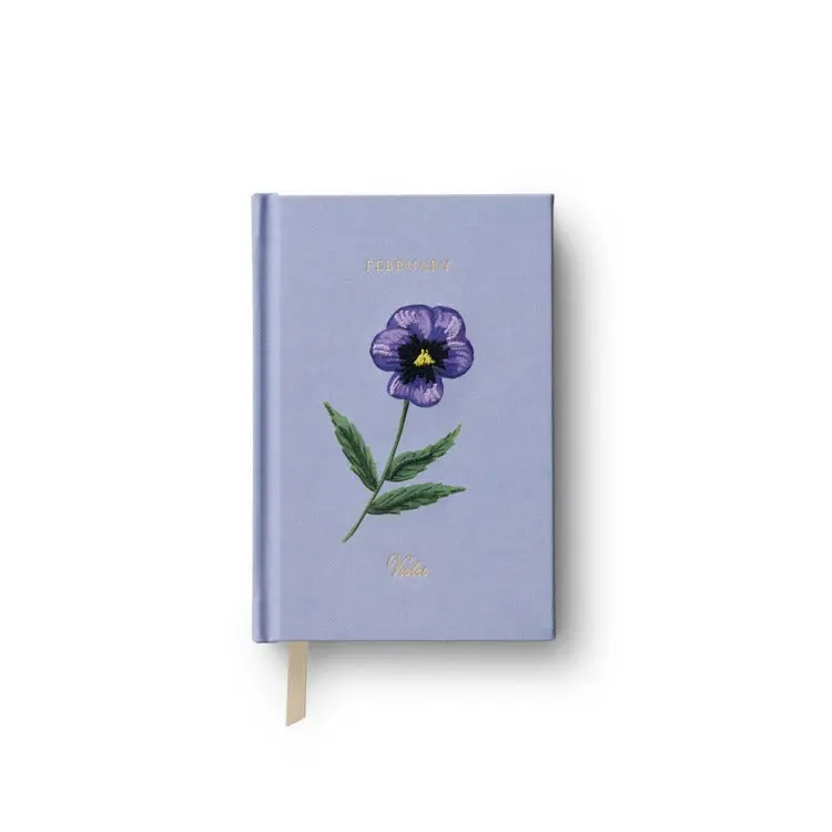 {Rifle Paper Co.} Birth Month Mini Embroidered Journal :: February