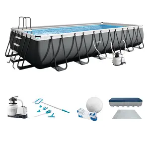 Intex 26367EH 24' x 12' x 52" Rectangular XTR Frame Swimming Pool w/ Filter Pump