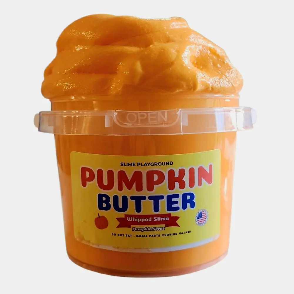 Whipped Pumpkin Butter Slime - 16 oz Bucket + Surprise Squishy- Sensory - Halloween -ASMR