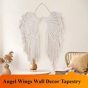 Angel Wings Wall Decor Tapestry Angel Wings Woven Tapestry Pendant Nordic B&B Wall Hanging Decorative Home Accessory