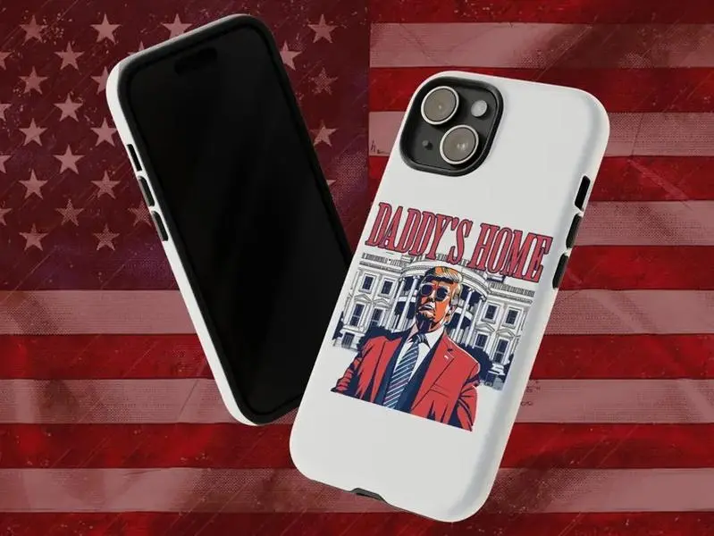 Durable Shock-Absorbing Polycarbonate Smartphone Case with TPU Liner - MAGA Republican Politics Gift for Trump Supporters, Multi-Size Wireless Tech-Compatible Accessories, Impact-Resistance Cover for iPhone 15 & Handheld Devices