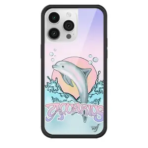 Wildflower Cases - Aquarius, Limited Edition iPhone Case | Durable Trendy Cute Aesthetic Dolphin Zodiac Protective Custom