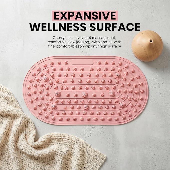 Ergonomic Silicone Foot Pressure Relief Pad with Magnetic Disc,Portable Foot Massage Mat for Home Fitness, Yoga & Daily Comfort