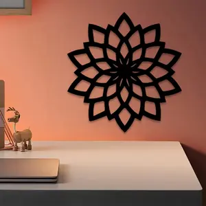1pc Large Floral Metal Wall Art, Large Floral Statue Mural, Perfect for Living Room Wall, Bedroom Wall, Gallery Wall, Housewarming Decor, Ideal Gift for Women, Powder-Coated Metal