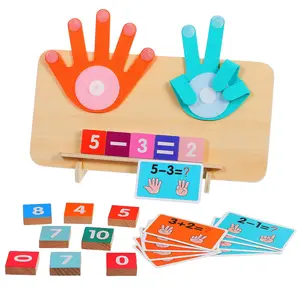 Multifunction Colorful Educational Math Manipulatives Number Counting Blocks, Math Learning Tools, 1 Set Finger Counting Math Montessori Toys for Boys and Girls, Birthday Gifts