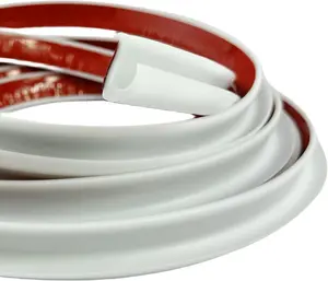 J Shape RV Rain Gutter,1"Adhesive Backing,Roof Rain Diverter Strip Molding for Vehicle Truck RV Boat Car Van Door Motor Home (8 Feet, White)