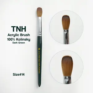 !!! NEW BRUSH By ALEX TRUONG Design - TNH Acrylic Brush 100% Kolinsky | Dark Green
