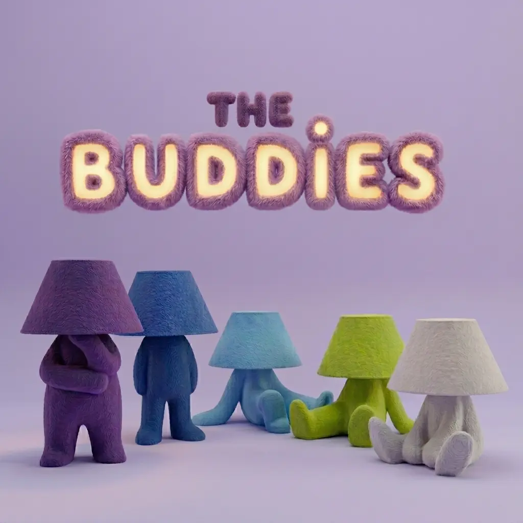 The Buddies by The Club Atelier: Ambient Glow Art Figurine