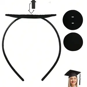 2Pcs Graduation Hat Headband Protects Your Graduation Hat Upgrade Insert Hairstyle Hat Accessories With Graduation Gift, No Graduation Hat