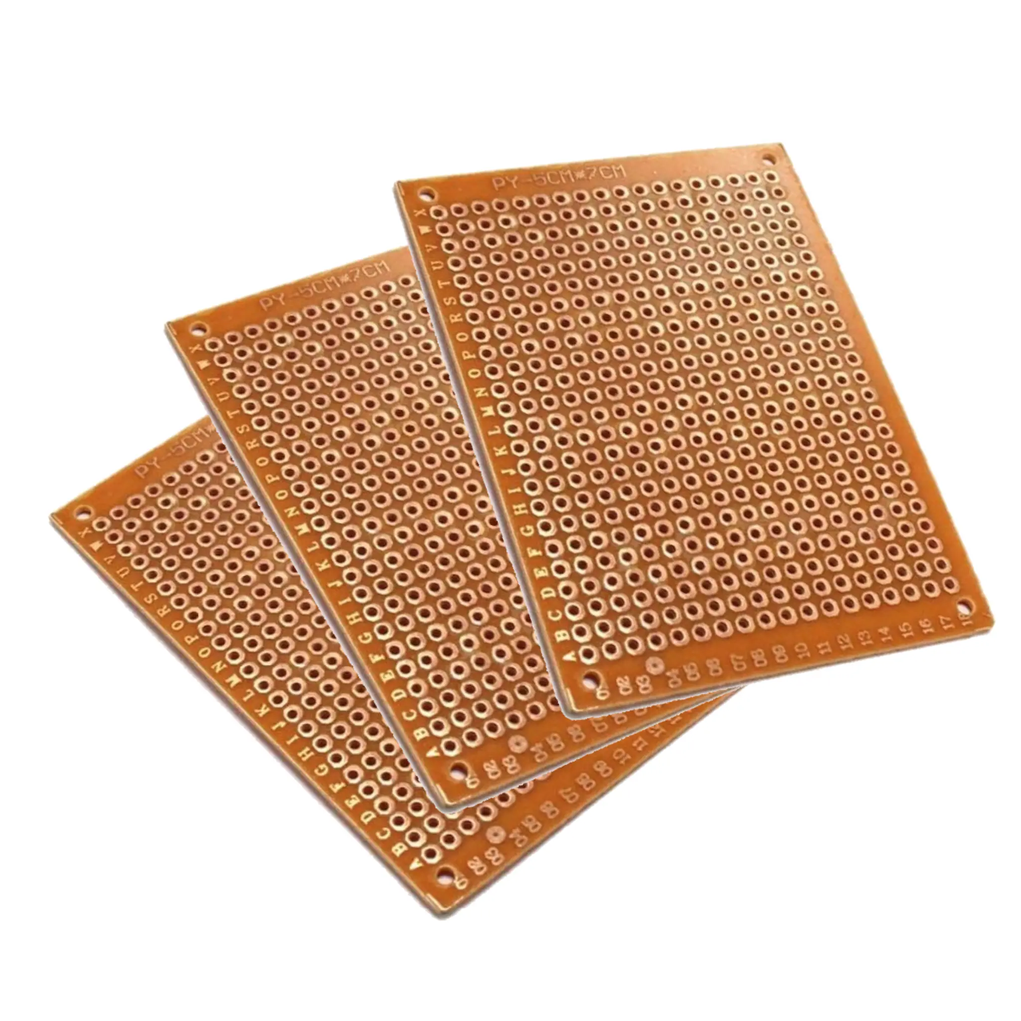 5x7cm Copper Prototype PCB Board 3-Pack for Arduino & Pi DIY Electronics