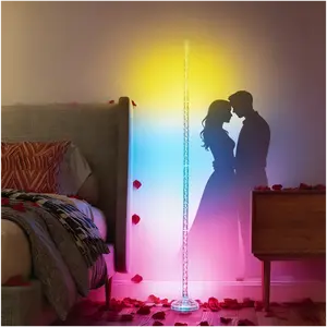 DAYBETTER Crystal Floor Lamp, Smart Floor Lamp with APP&Remote Control, RGB LED Corner Light, Atmosphere Decoration(Installation Requires Skill and Patience)