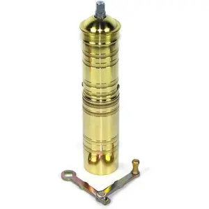 Handmade Heavy-Duty Brass Coffee & Spice Grinder – Manual Turkish, Greek, Arabic Coffee Mill, Adjustable Hand Crank Espresso Bean & Pepper Grinder (8.5")