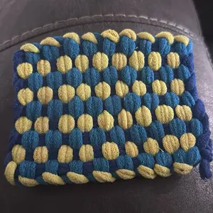 Wavy Quilted Cotton Potholder – Heat Resistant Kitchen Mat- in various colors