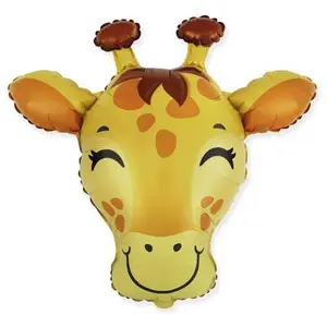 27" Giraffe Head Mylar Balloon
