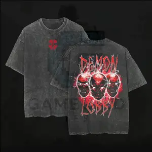 Call of Duty Demon Lobby Mineral Wash T-Shirt Washed Game T-shirt Game Soft Cotton, FPS,  Unisex Shirt Gift for Him Gift For Her Vintage Y2K Hoodie Sweatshirt