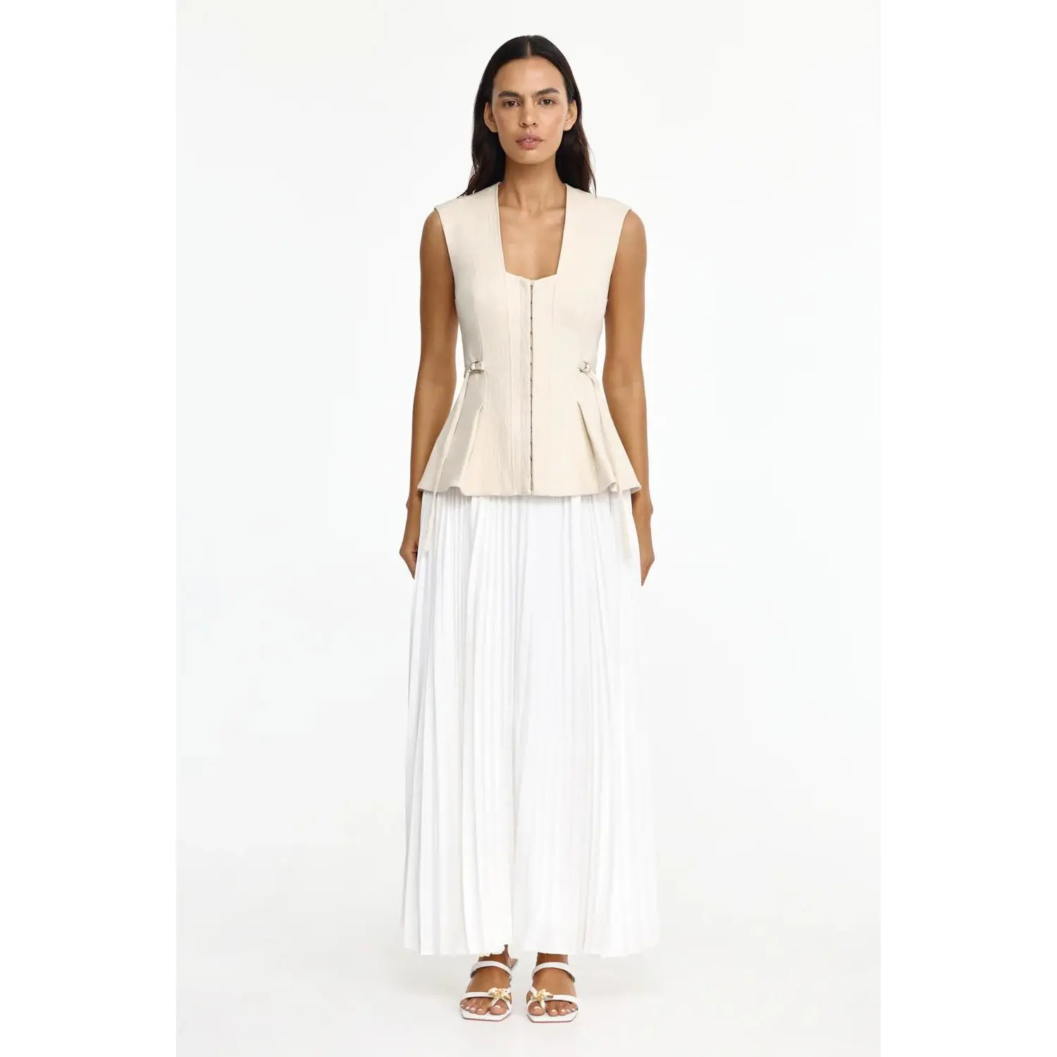 Acler Delny Dress in Pebble